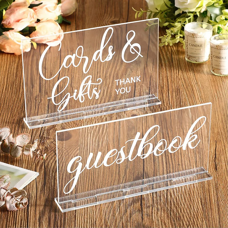 Wedding Ceremony Supply - YOMDID 2 قطعة علامة استقبال الزفاف