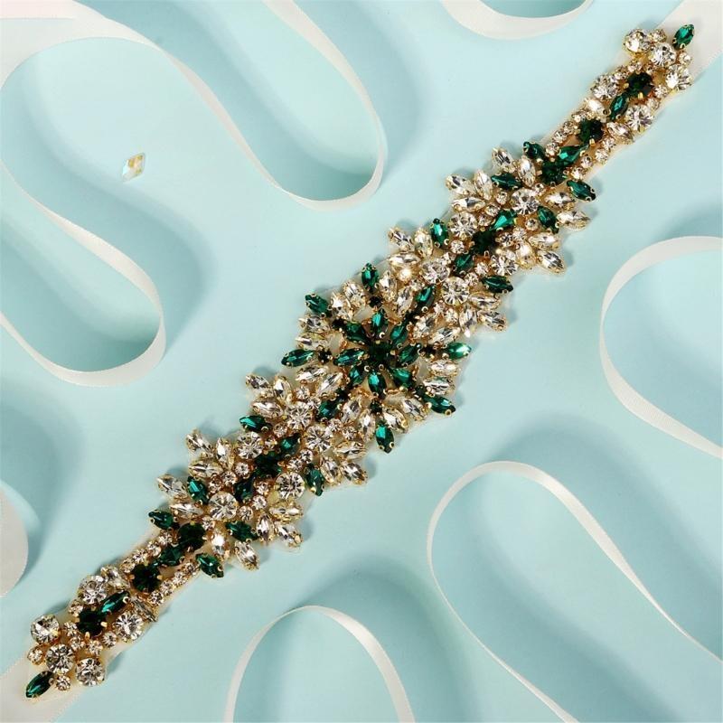 Bridal Sash Ribbon - 652F حزام كريستال فاخر لحفل الزفاف