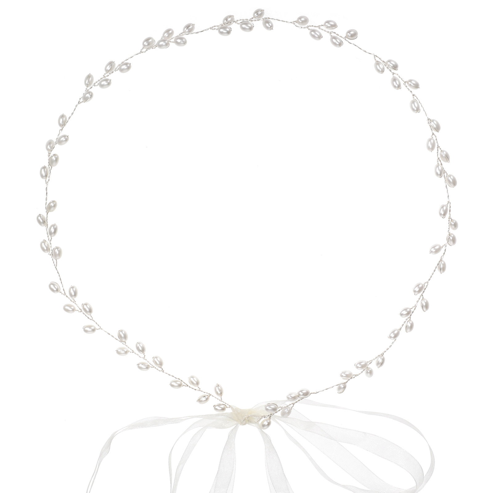 Bridal Sash Ribbon - حزام فستان الزفاف المزين باللؤلؤ، شريط