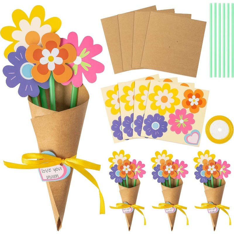 Papercraft Supply Ribbon - 100 قطعة من مستلزمات صنع باقات