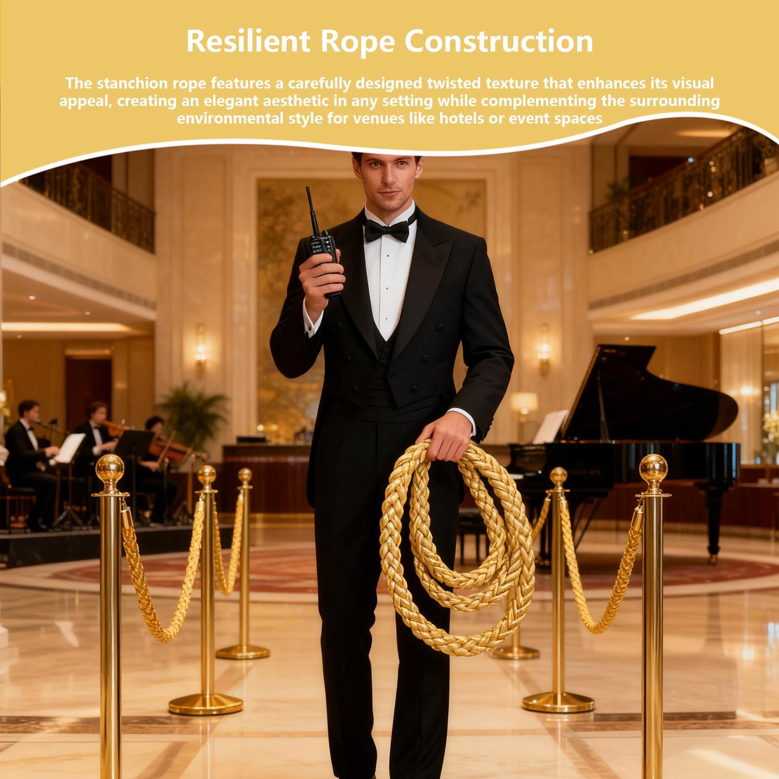 Stanchion حبل 4.9ft الملتوية R - مراجعة The Wedding Supply Store وسعره