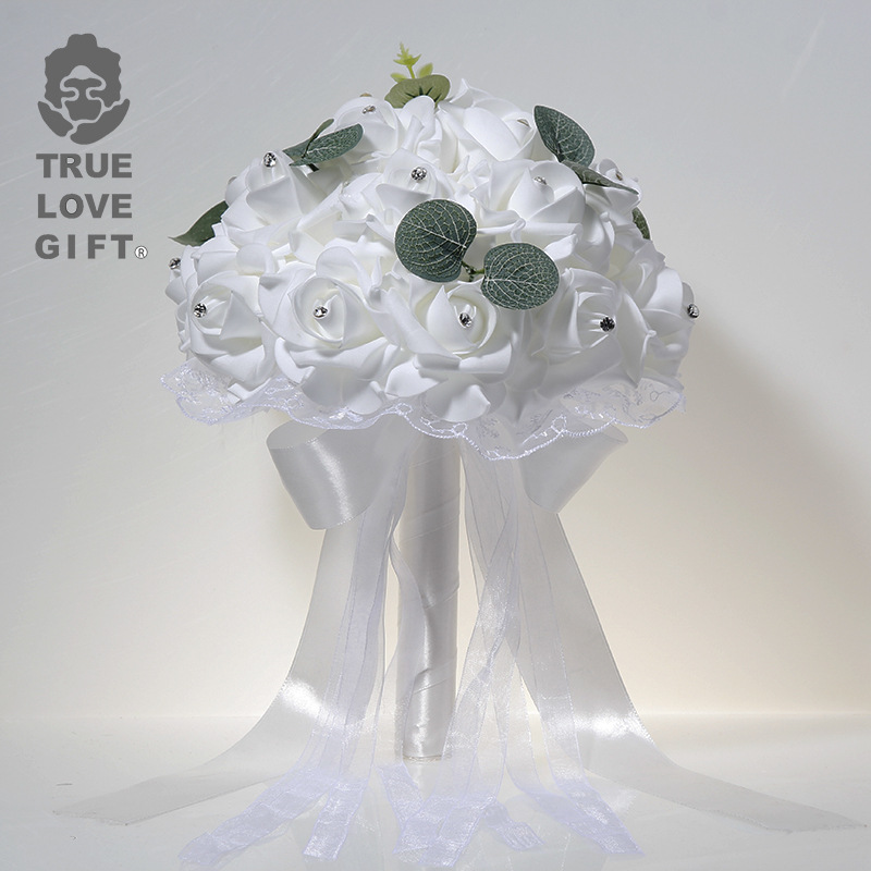 1 قطعة باقة اليد الزفاف العروس - مراجعة Wedding Ceremony Supply وسعره