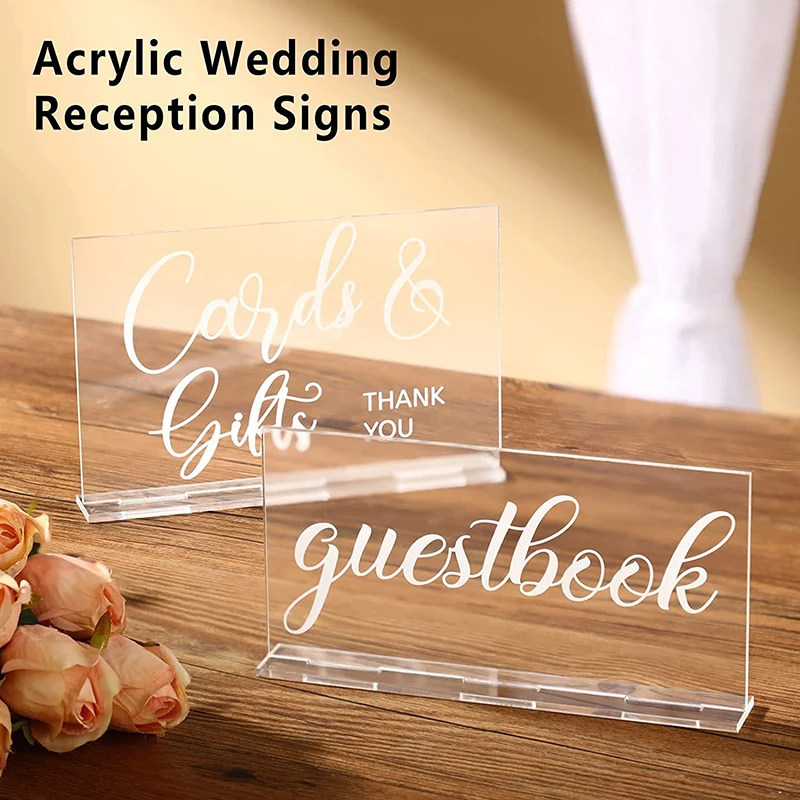 YOMDID 2 قطعة علامة استقبال ال - مراجعة Wedding Ceremony Supply وسعره