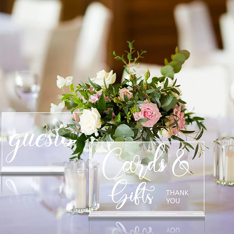 YOMDID 2 قطعة علامة استقبال ال - مراجعة Wedding Ceremony Supply وسعره