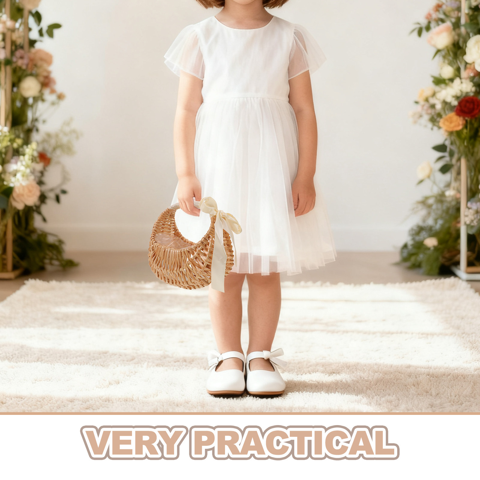 سلة زهور للفتيات مصنوعة يدويًا - مراجعة Wedding Ceremony Supply وسعره
