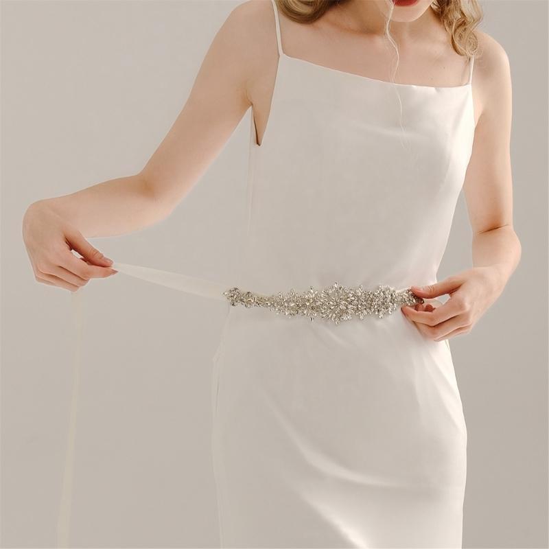 652F حزام كريستال فاخر لحفل ال - مراجعة Bridal Sash Ribbon وسعره