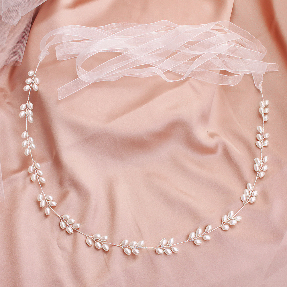 حزام فستان زفاف مزين باللؤلؤ،  - مراجعة Bridal Sash Ribbon وسعره