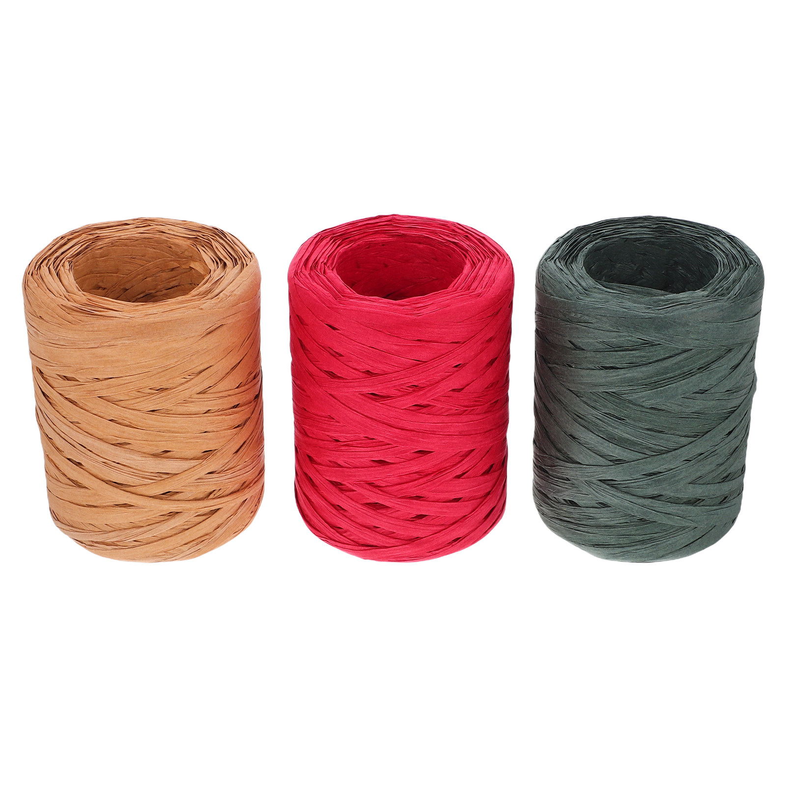 3 لفات من شريط الرافيا الورقي  - مراجعة Papercraft Supply Ribbon وسعره