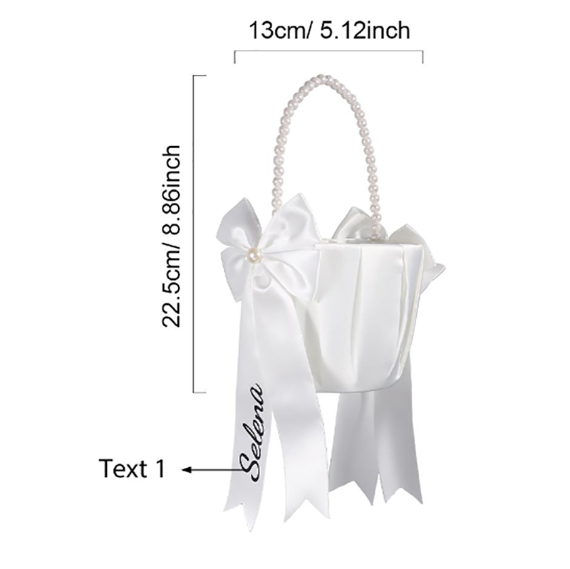 سلة زهور مخصصة للفتيات مع اسم  - مراجعة Wedding Ceremony Supply وسعره