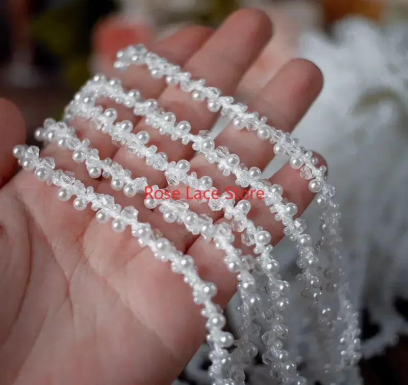 زخرفة دانتيل لؤلؤية 3 ياردات،  - مراجعة Bridal Sash Ribbon وسعره