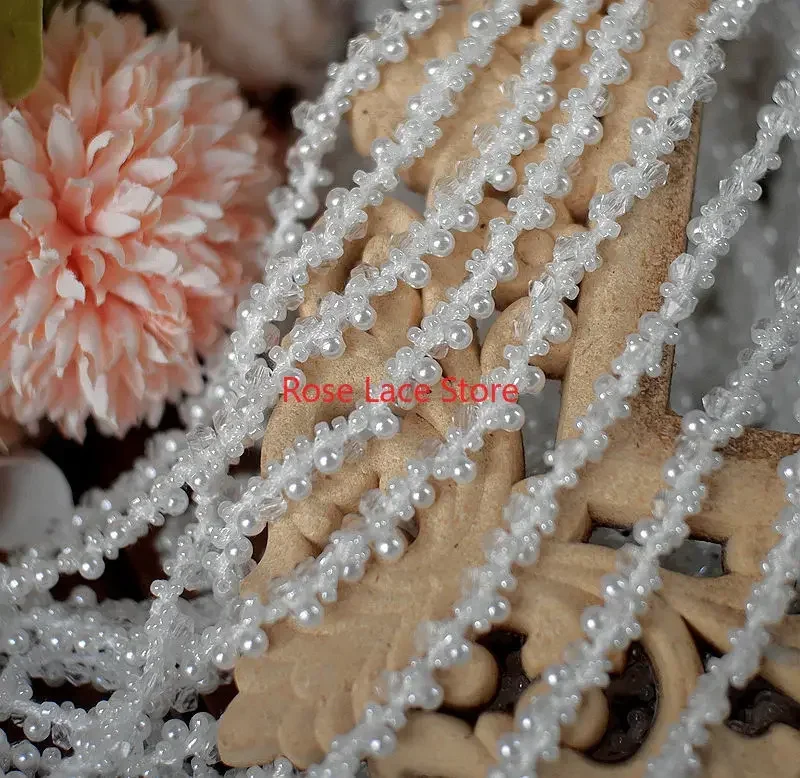 زخرفة دانتيل لؤلؤية 3 ياردات،  - مراجعة Bridal Sash Ribbon وسعره