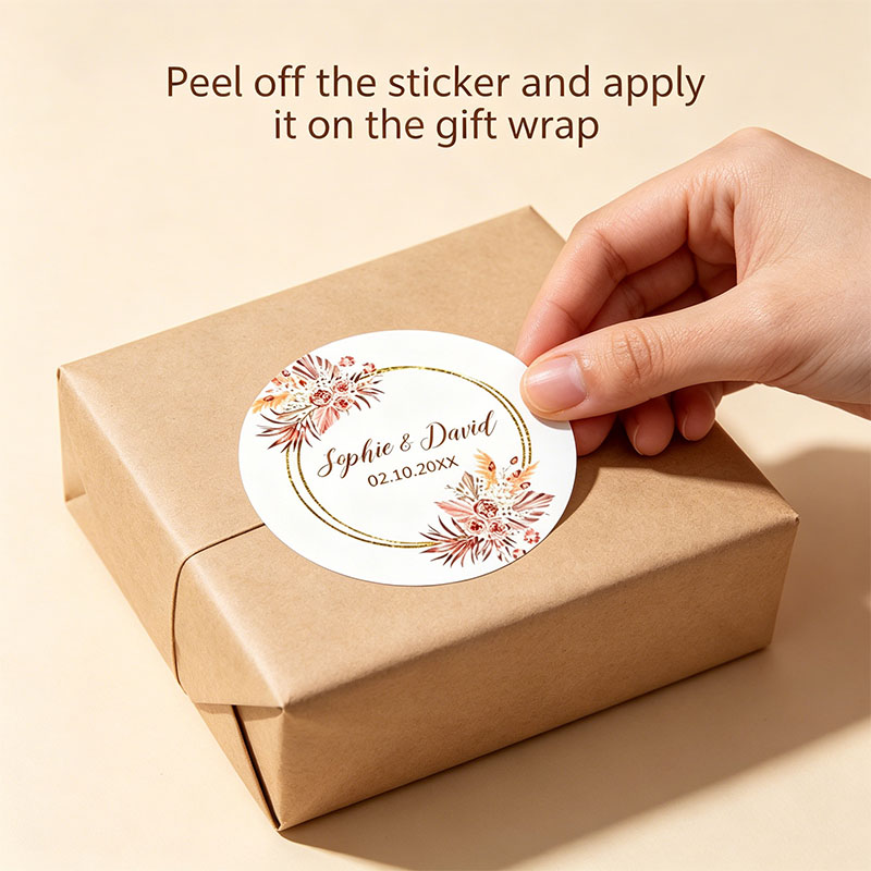 ملصقات زفاف مخصصة بالأسماء وال - مراجعة Wedding Favor Box وسعره