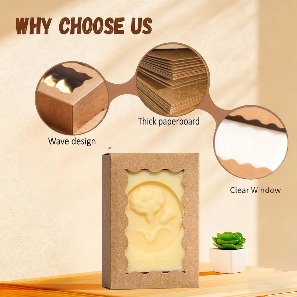 صندوق هدايا صابون بني من الكرا - مراجعة Wedding Favor Box وسعره