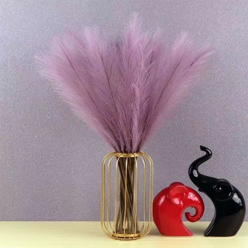 عشب أبهى صناعي ، فروع بومباس ، - مراجعة Flower Girl Basket وسعره
