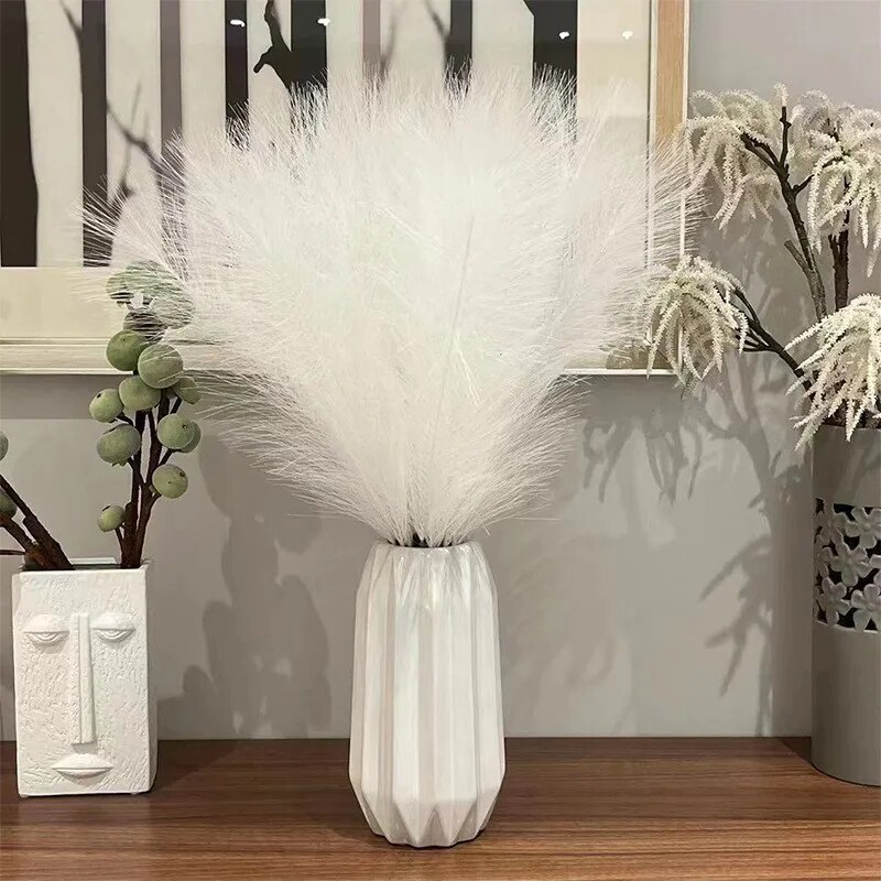 عشب أبهى صناعي ، فروع بومباس ، - مراجعة Flower Girl Basket وسعره